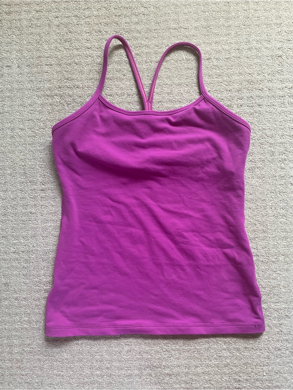 Lululemon Flow Y Hot Pink Tank Top